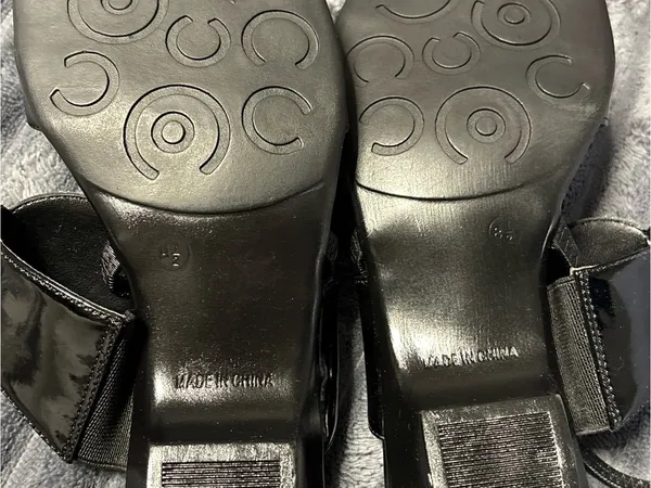 Black Women's Leather Slide Sandals - Brand: - Image 5