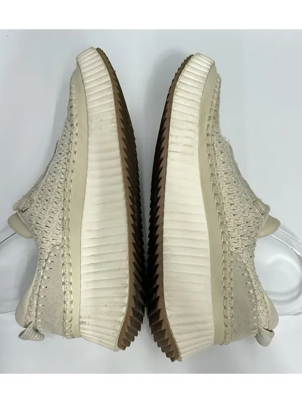 Dolce Vita Dolen Platform Sneakers Womens Size 9.5 Ivory Low Top Lace-Up Casual - Image 6