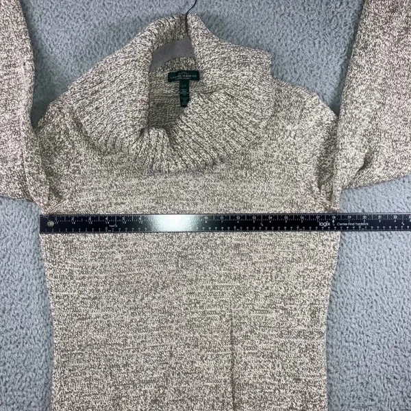 Lauren Jeans Co Ralph Lauren Cowl Neck Sweater Women Large Chunky Speckled Knit‎ - Image 4