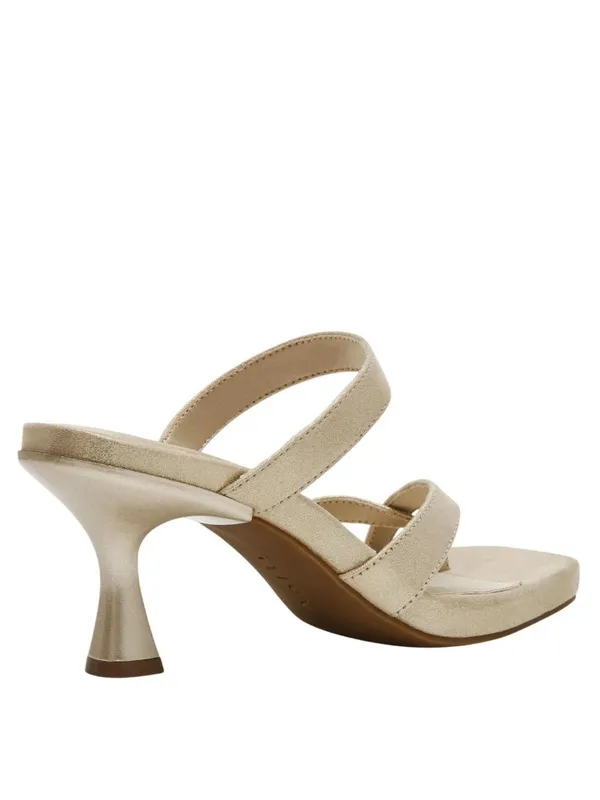 NWT Anne Klein Jevelli Heeled Slip On Dress Sandal JEVE01F9 Gold Yellow 8.5M - Image 2