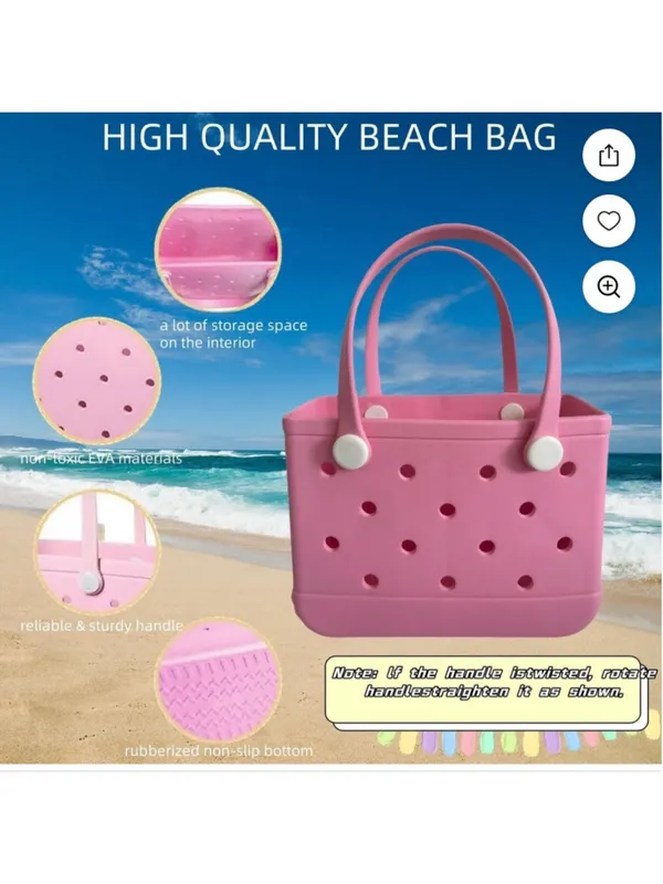 NEW Waterproof Washable Tote beach bag Tip Proof travel - Image 4
