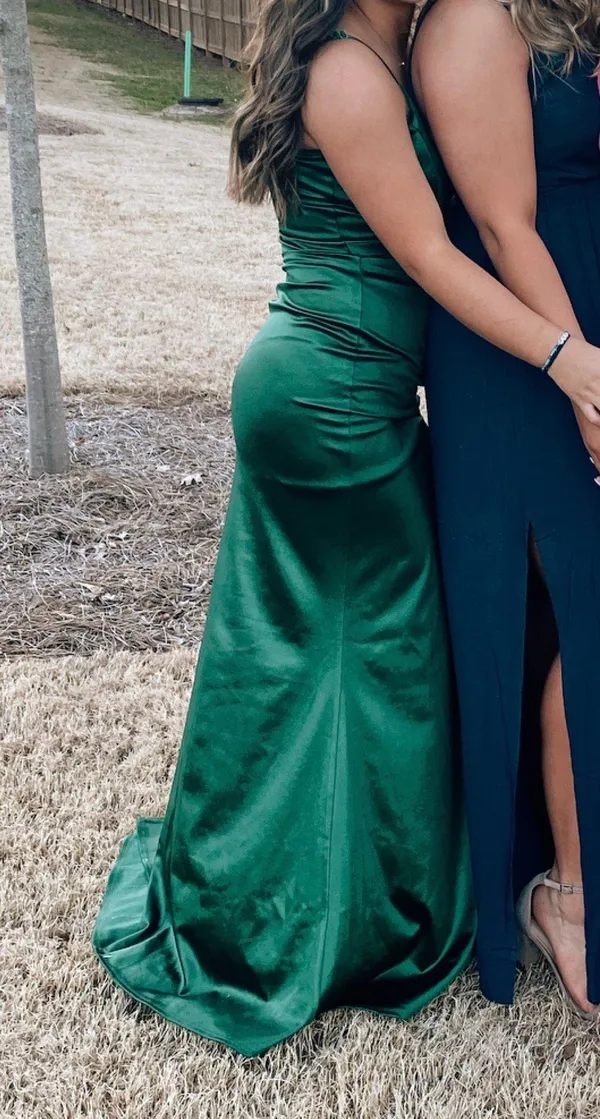 Green Formal Dress Size M - Image 2