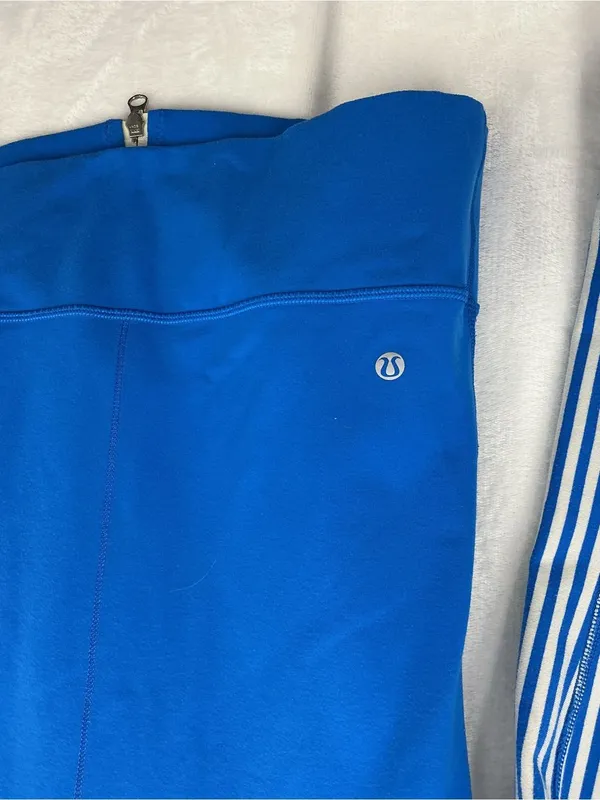 lululemon athletica Bright Blue Zip-Up 1015 - Image 6