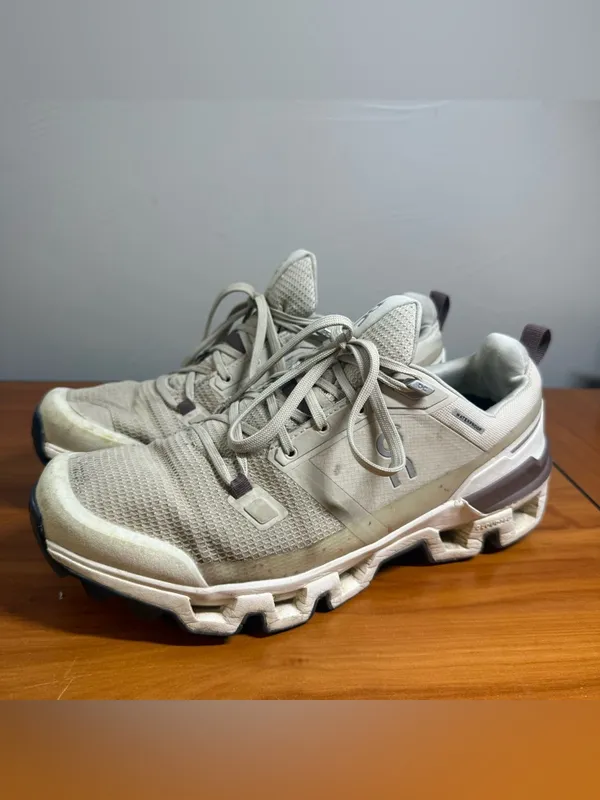 On Running Cloudwander Waterproof Hiking Sneaker Shoe Running Ivory Sand‎ W9.5 - Image 2