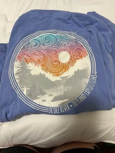 Long Sleeve Tee Blue - Image 5