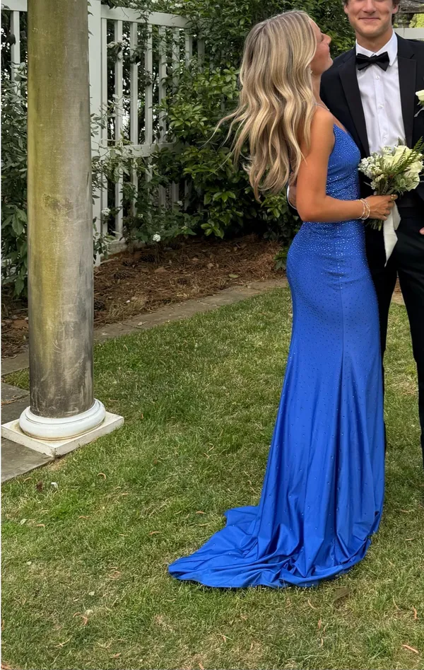 Sherri Hill Prom Dress Blue - Image 2