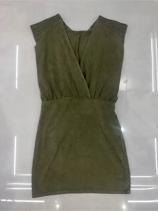 Sézane Ellen Dress in Vert Fade out - Image 5