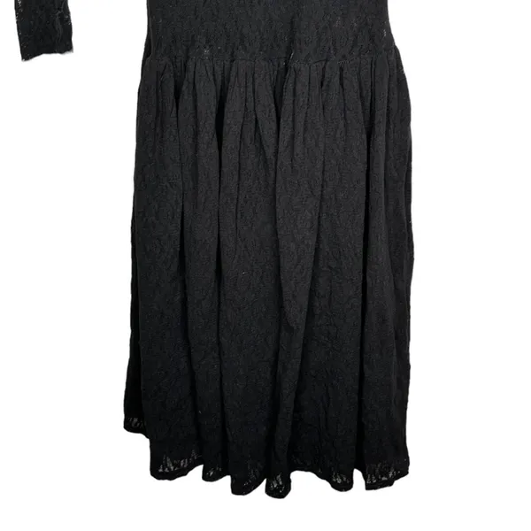 Vintage Sheer Black Lace Dress - Image 3