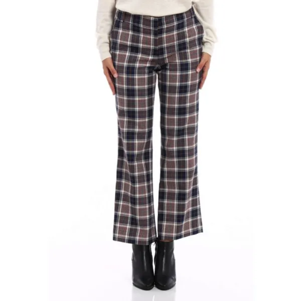 Tory Burch Garrett Tartan Plaid Trousers Women's Size 8 Tailored‎ - Image 3