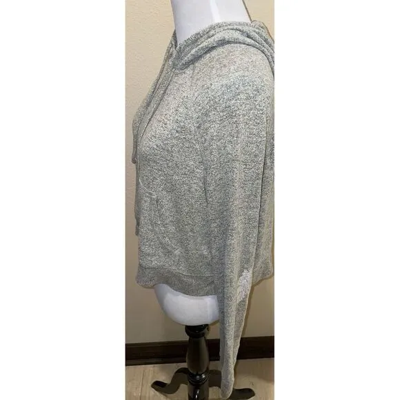 Free Press Women's Gray Cropped Hoodie Size M‎ - Image 4