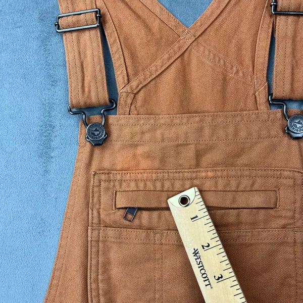 Patagonia Stand Up Shortalls S Umber Brown Organic Cotton Canvas Overalls - Image 5