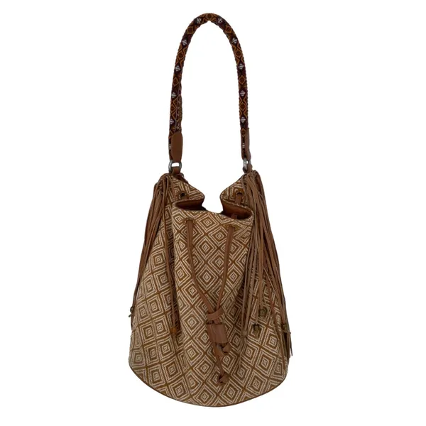 Sam Edelman |‎ Woman’s Fringe Bucket Shoulder Bag - Brown $98 - Image 2