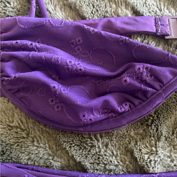 Blackbough purple eyelet bikini - Image 4