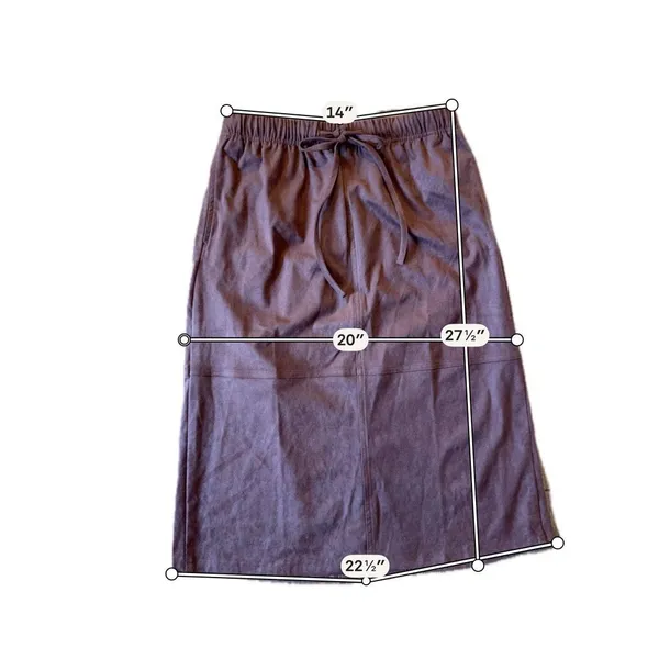 A New Day NWT faux suede brown skirt size small - Image 4
