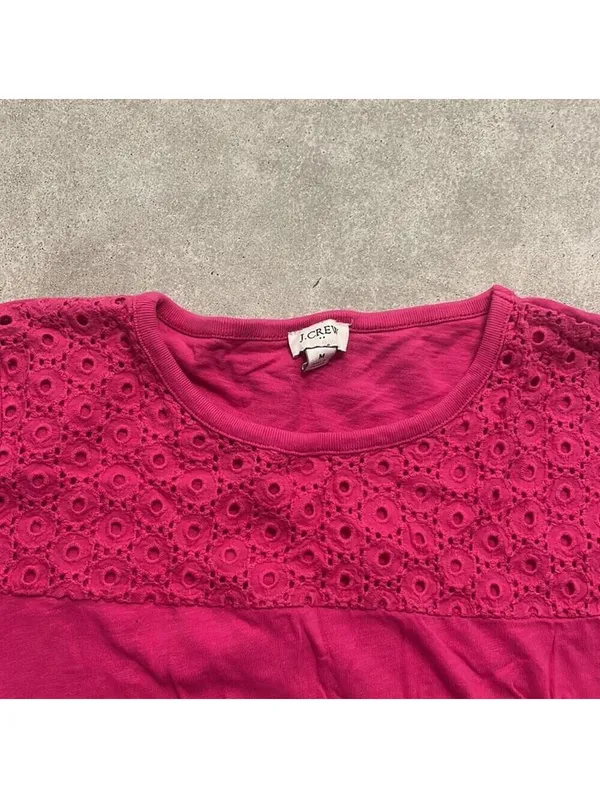 💕J. Crew 100% Cotton Pint Stretch Short Sleeve Casual Top Basic Staple shirt - Image 2