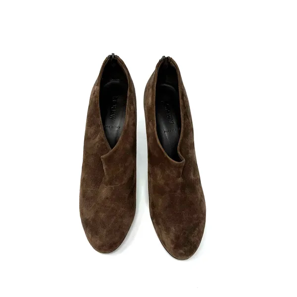 J. Crew size 9.5 heeled booties brown suede leather made in‎ italy 28668 - Image 2