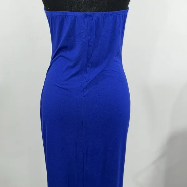 Strapless knit dress Blue Size undefined - Image 3