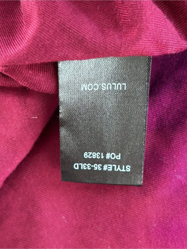 NWT Lulus Burgundy Tricks of the Trade Taupe Convertible Maxi Dress Size Small - Image 10