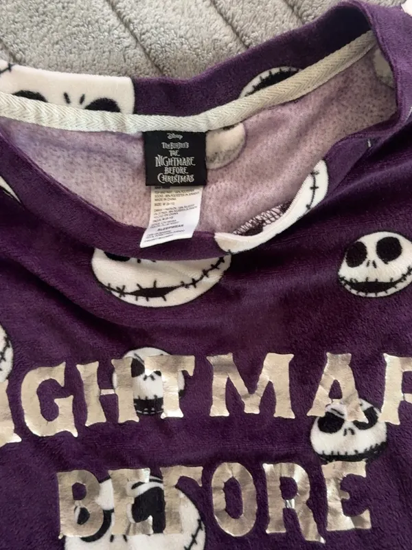 Disney Nightmare Before Christmas Jack Skellington Pajama Set M (8–10) - Image 3