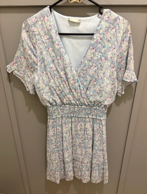 Altar’d State Pastel Floral Mini Dress - Image 3