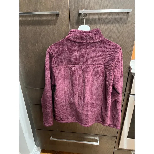 Patagonia Re-Tool Snap T Pullover Fleece Women's M Deep Pile Maroon Burgundy - Image 4