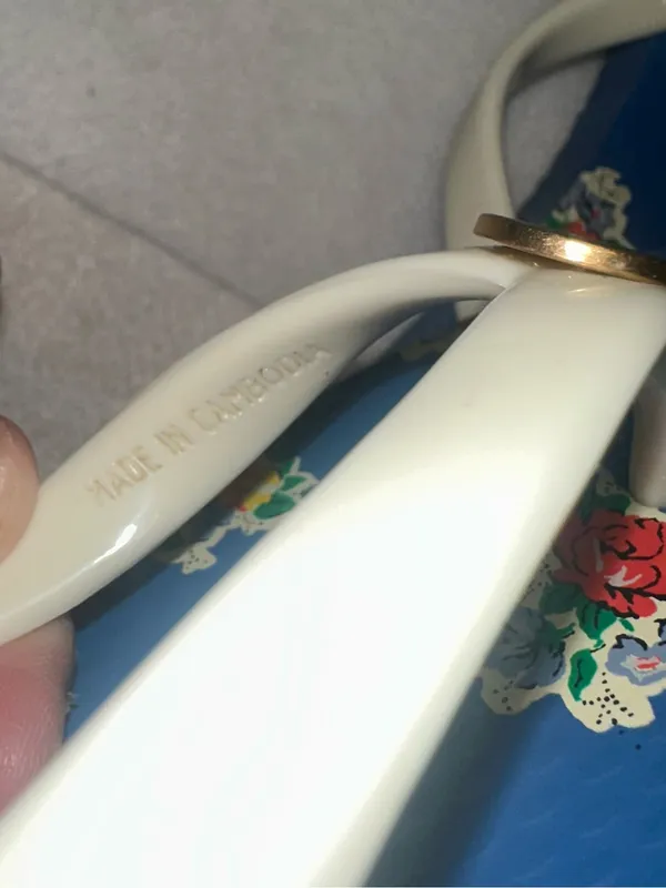 Tory Burch Floral Flip Flop Thong Sandal Women Size 5 Classic Flowers - Image 5