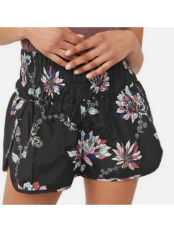 Free People Movement Running Shorts Women's Medium Floral The Way Home Workout - Image 7