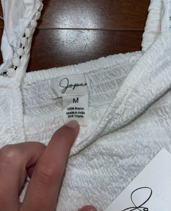 Japna Boutique White Tank Top - Image 3