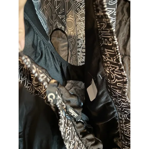 Calvin Klein Performance Womens XXL Black White Logo Print Running Shorts Liner - Image 2