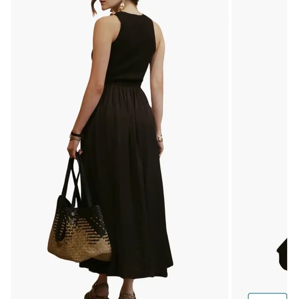 Blu Pepper Mixed Media Knit Midi Dress - Image 2
