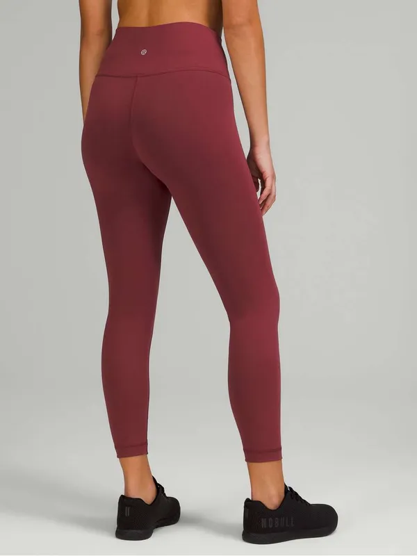 Lululemon Wunder Train High-Rise Tight 25” Mulled Wine Everlux Leggings Size‎ 8 - Image 2