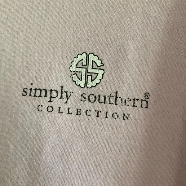 Simply Southern Pink TShirt Valentines Size L - Image 2