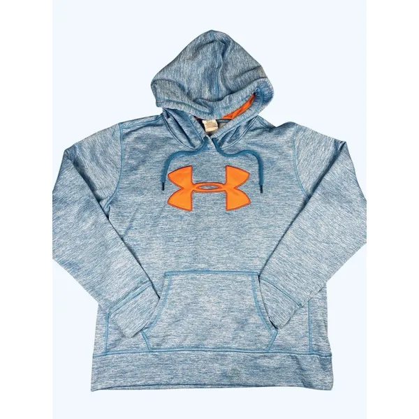 Under‎ Armour Storm Women’s Hoodie Blue Orange Colorway Large Pocket Active - Image 2