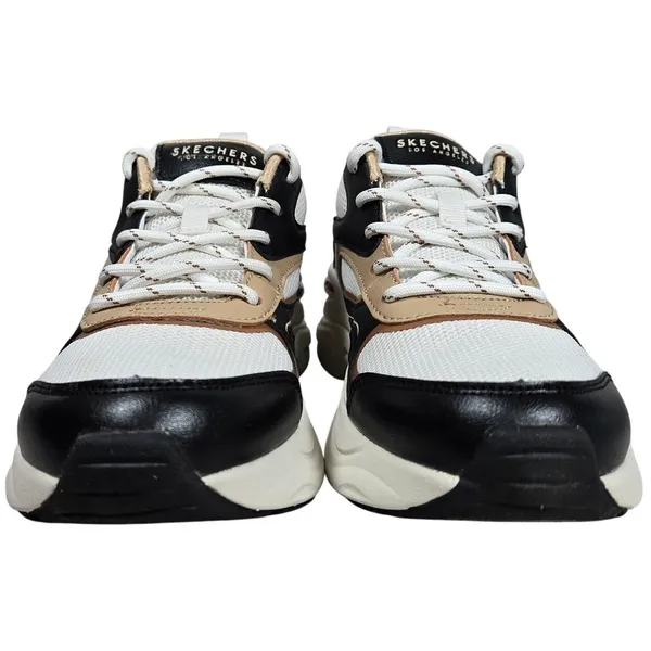 Skechers Hazel Fashion Gal Black White‎ Tan Women's Lace Up Sneakers Size 7.5 - Image 3