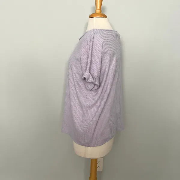 BiBi Lavender Lilac Light Purple Oversized Top - Image 4