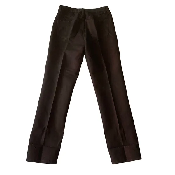 New York Jeans Metallic Pants Black Size 8 - Image 4