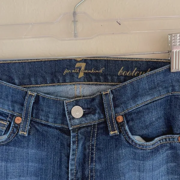 7 For All ManKind womens bootcut size 24 midnight rain - Image 5