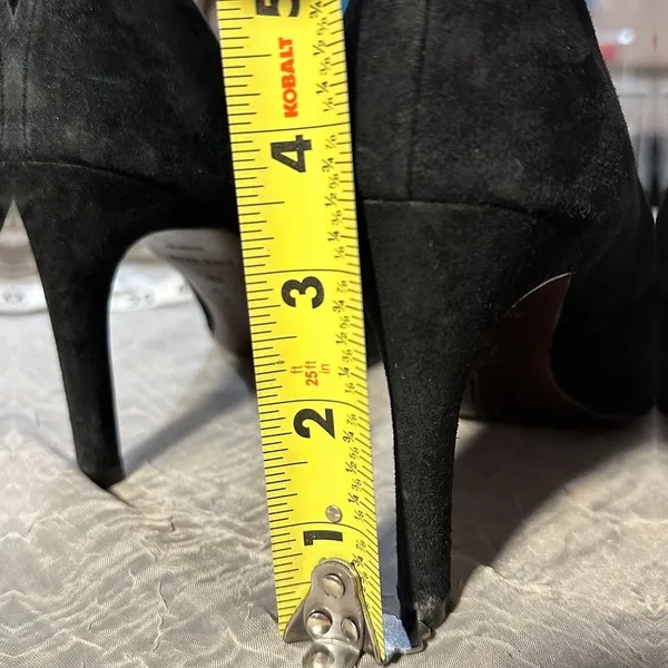 Cole Haan Suede Black Heels Sz 8 B - Image 13