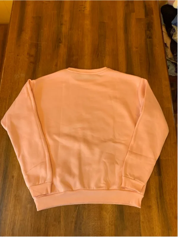 Shein sweatshirt XL Light Pink Dr. Seuss Cat in the Hat and set of earrings - Image 6