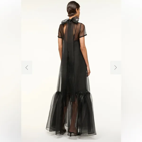 STAUD Calluna Organza mesh Dress XS like‎ new! - Image 3