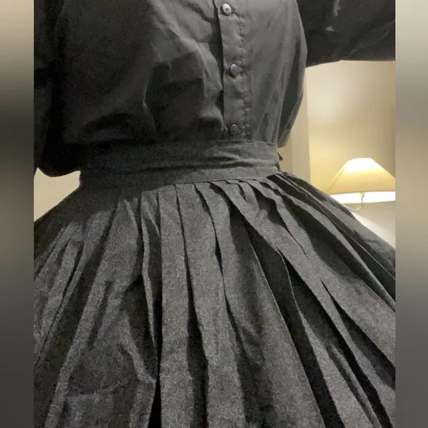 Victorian cotton skirt black Size L - Image 2