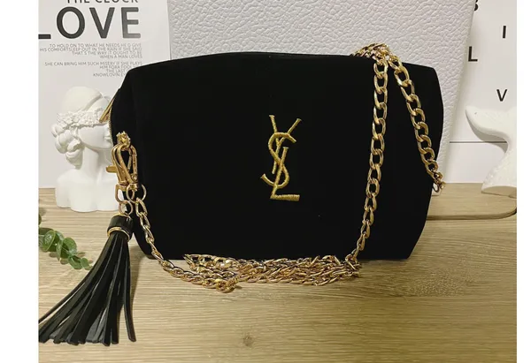 Yves Saint Laurent cosmetic Bag Pouch clutch Crossbody Bag - Image 2