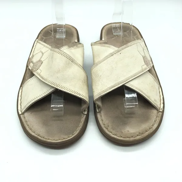 Dr Martens Womens Eden Sandals Slides Leather Ivory US 10 - Image 2