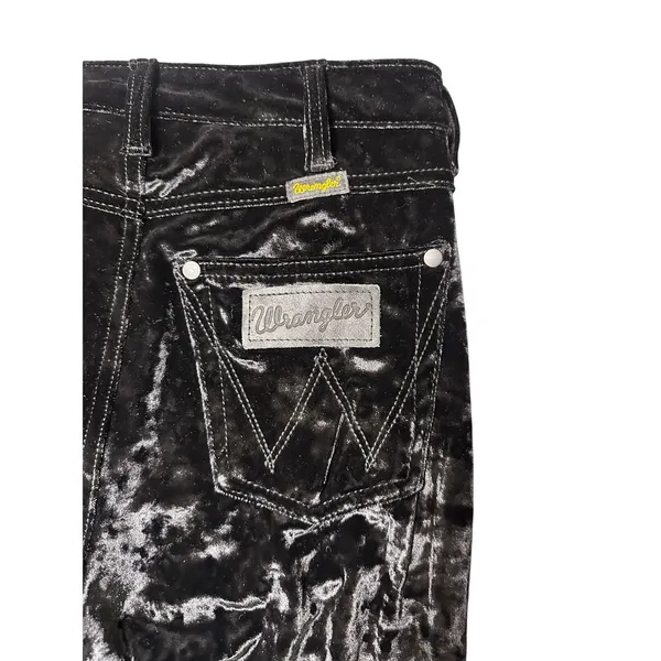 Wrangler Black Velvet High Rise Flare Pants - Image 6