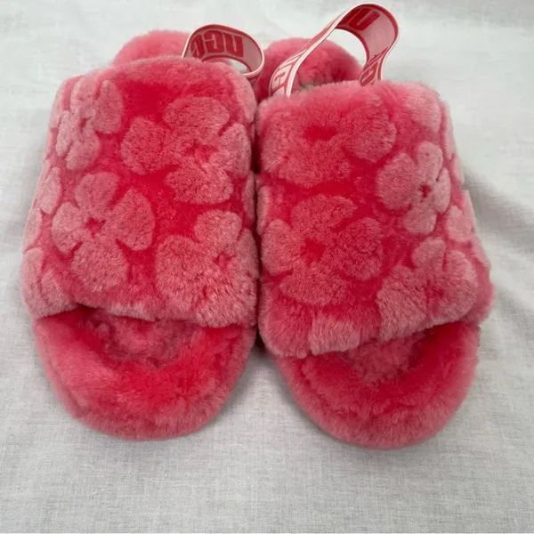 Ugg Fluff Yeah Poppy Slide Slippers Strawberry Sorbet - Image 7