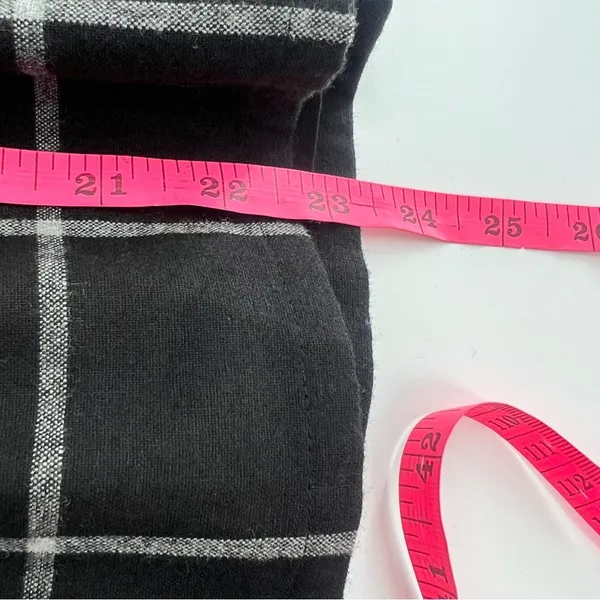 Sézane Naya Flannel Black White Check Blouse Sz‎ 36 US 4 - Image 6