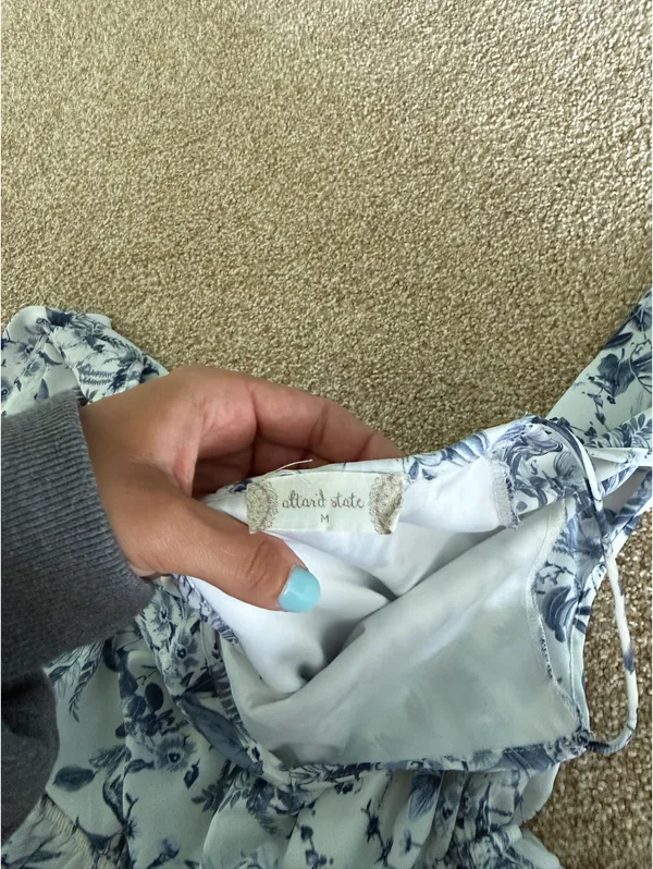 Altar'd State Floral Blue Romper - Image 3