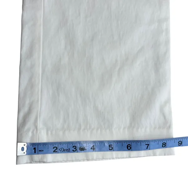 Alice + Olivia Stacy Slim‎ Trouser Pants Ivory Stretch Minimalist Office 6 - Image 14