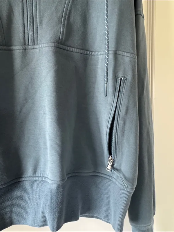 Old Navy Women's Half-Zip Pullover Sweatshirt - Slate Blue / Q6 - Image 4