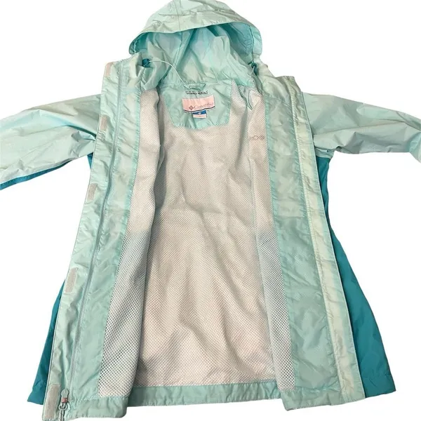 Columbia Women's Blue Waterproof Rain Jacket Size S Casual Long Sleeve - Image 11